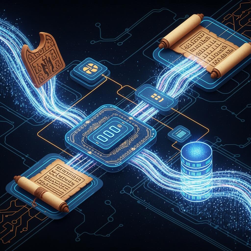 Data flowing through a processing pipeline