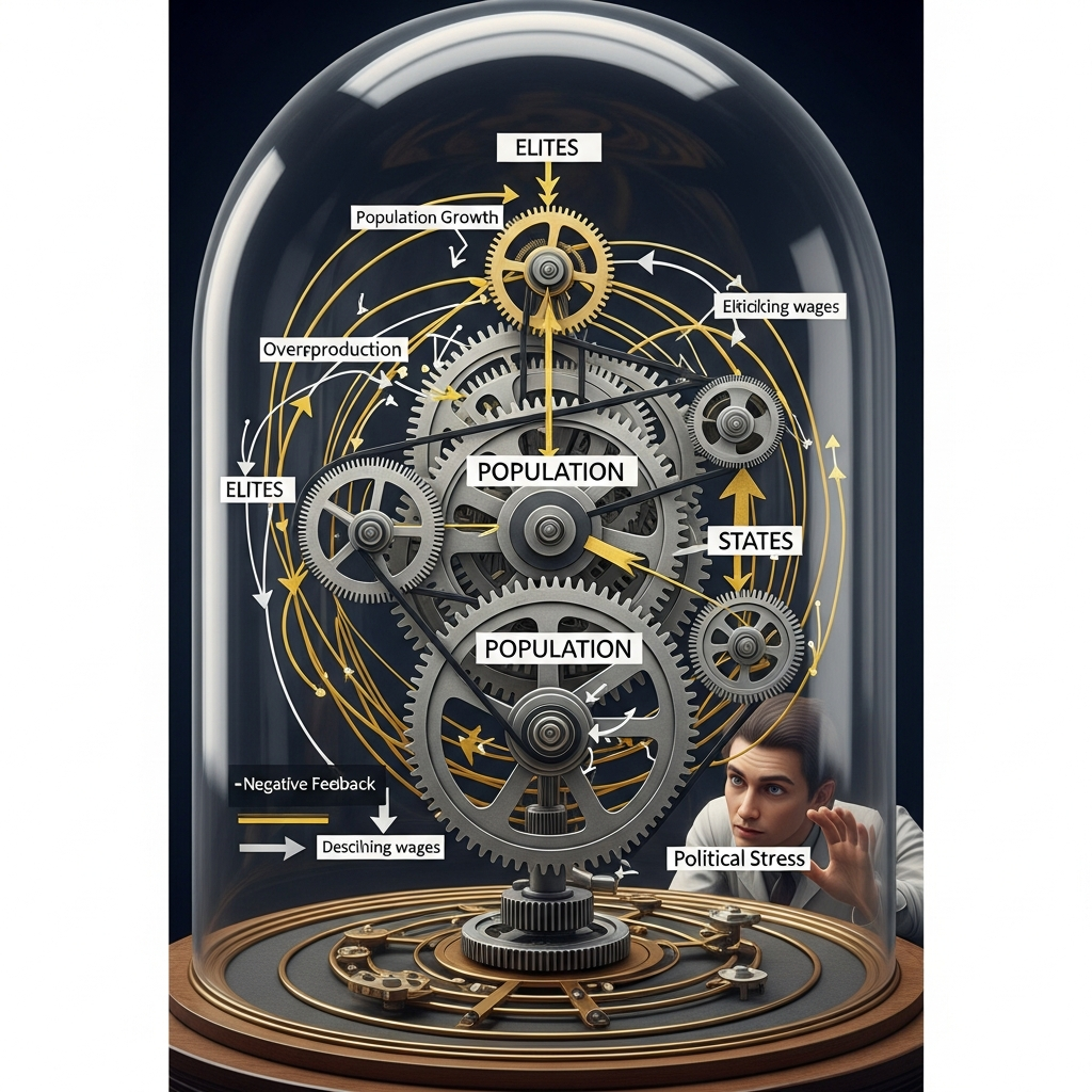 Clockwork mechanism showing SDT feedback loops