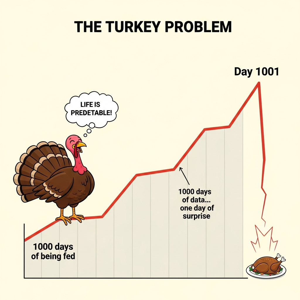 The turkey problem illustration
