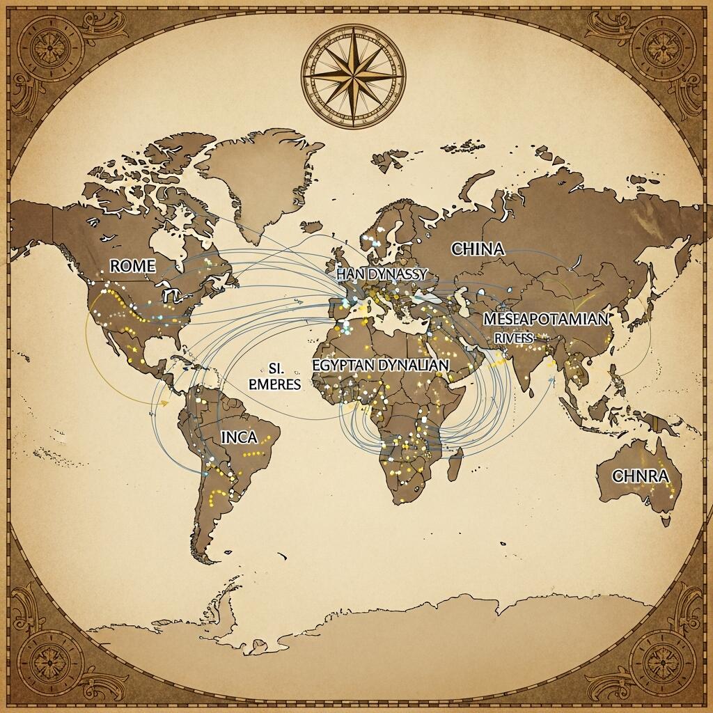 Global map showing Seshat coverage